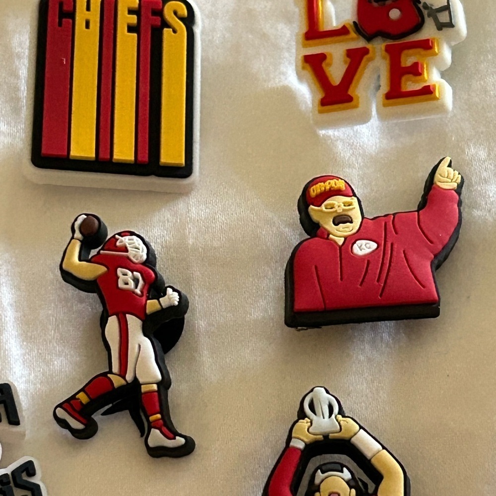 Shoe Charms for crocs clogs Decoration, Team Charms for Chiefs sports fans 42 pc - Picture 7 of 10
